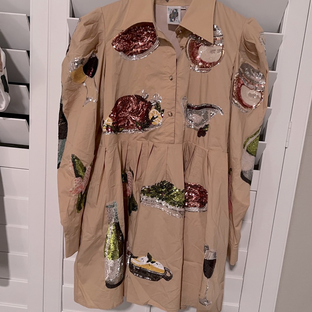 Thanksgiving dress! It’s so pretty in person!